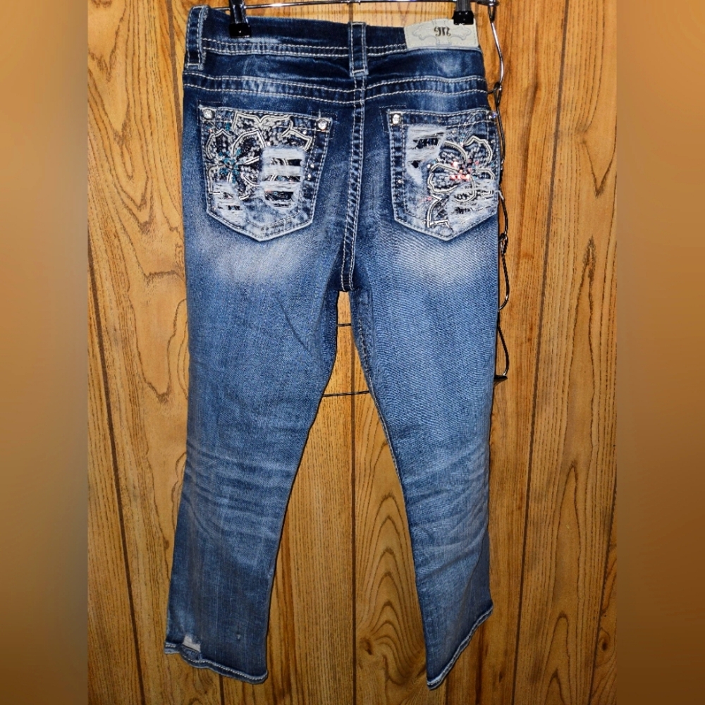 Miss Me Easy Crop Denim Jeans Size 27 Excellent Preloved Condition